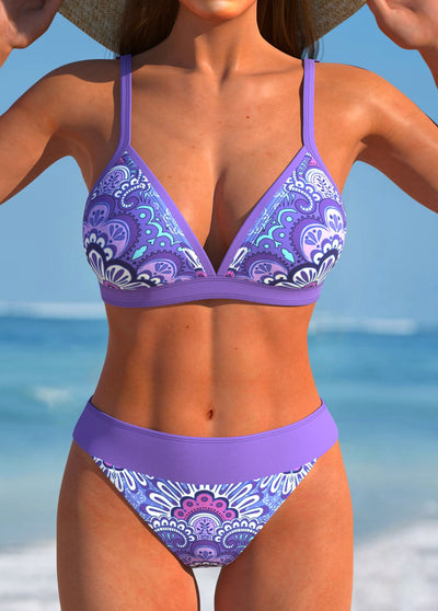 Bikini Plaid with Structured Top and Contrasting Finish