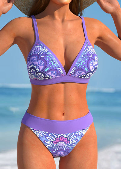 Bikini Plaid with Structured Top and Contrasting Finish