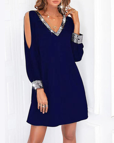 Elegantes Partykleid mit langen Ärmeln