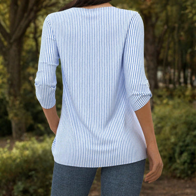 Blouse Striped Casual