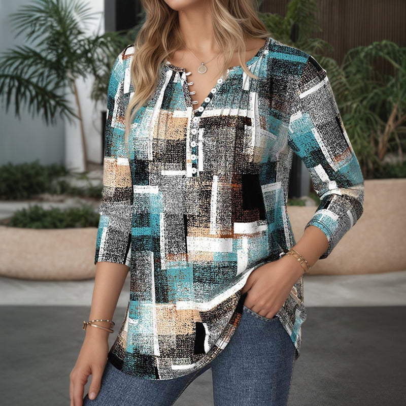 Blouse Casual Plaid