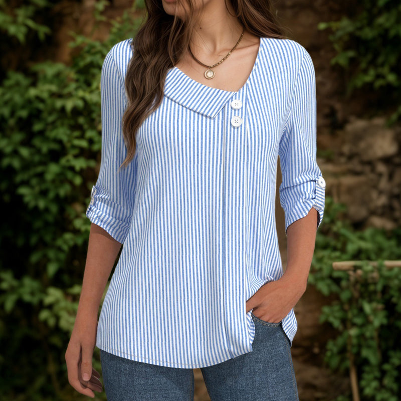 Blouse Striped Casual