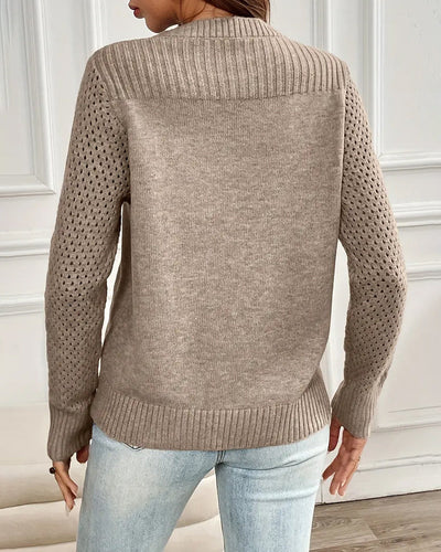Pullover Crewneck Hohlärmel