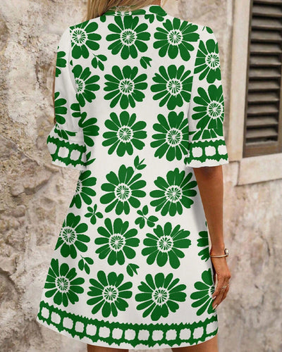 Elegantes Straight Kleid mit Blumenprint