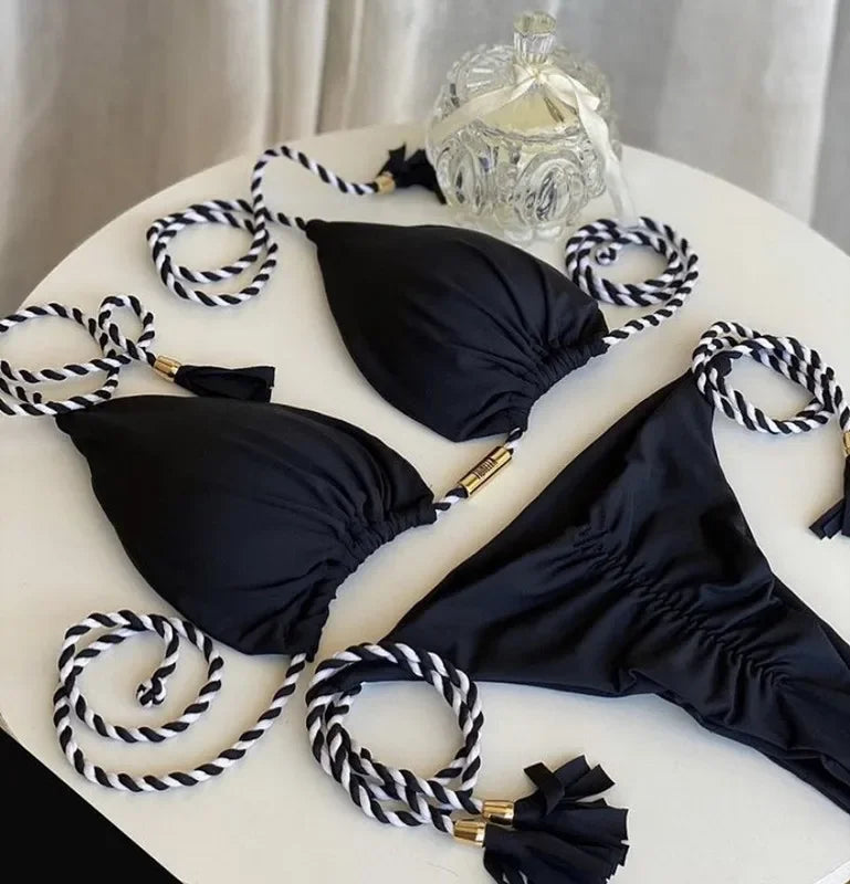 Bikini Backless Rope Triangle