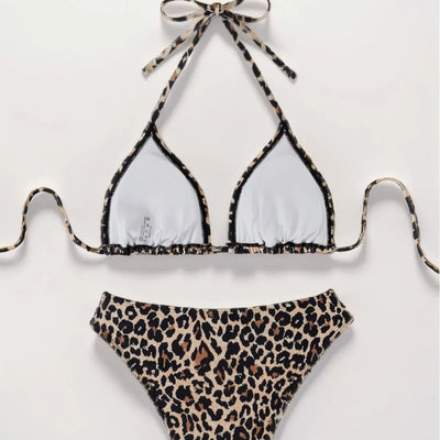 Bikini Set Leopard Slips