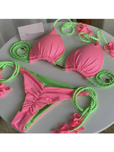 Bikini Backless Rope Triangle