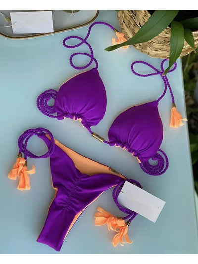 Bikini Backless Rope Triangle