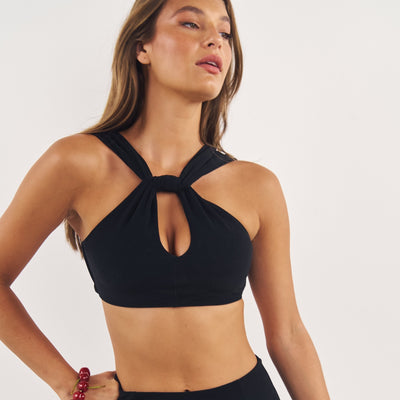 Cross My Heart / Bikini top / Black texture