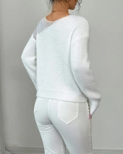 Pullover modischer Langarmpullover