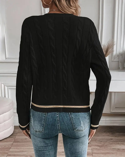 Mantel Kontrastfarbe Leger