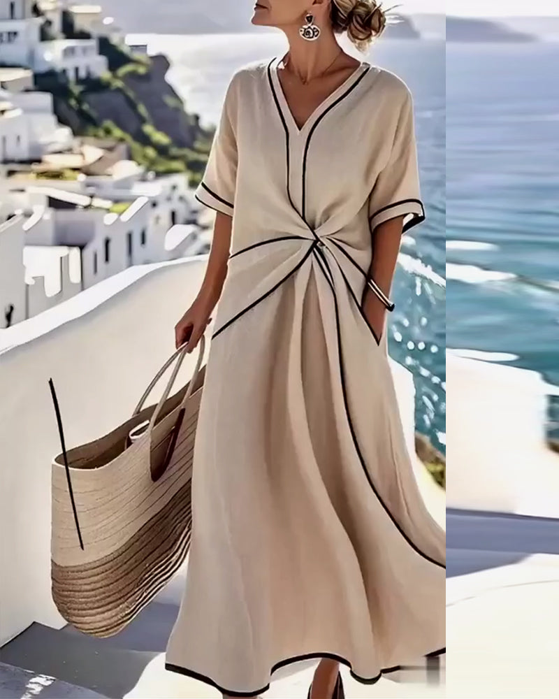 Kleid mit modischer Twist-Tasche