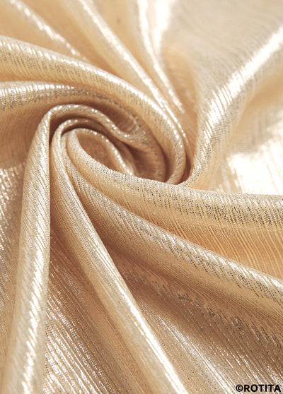 ROTITA Hot Stamping Bowknot Design Champagne Sarong